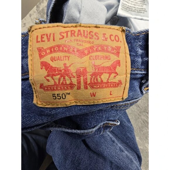 Levi 550 Jeans Men 46x32 Medium Stonewash‎ Relaxed Fit Straight Leg - Picture 9 of 9